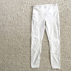 Lululemon High Rise Leggings in White - size 6